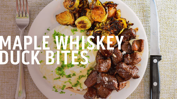 Maple Whiskey Duck (or Goose) Bites