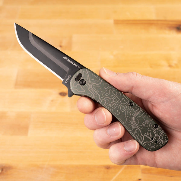 LIMITED EDITION EXPLORER RAZOR VX1 | 3.0" REPLACEABLE BLADE EVERY DAY CARRY KNIFE | SPRING ASSISTED PIVOT