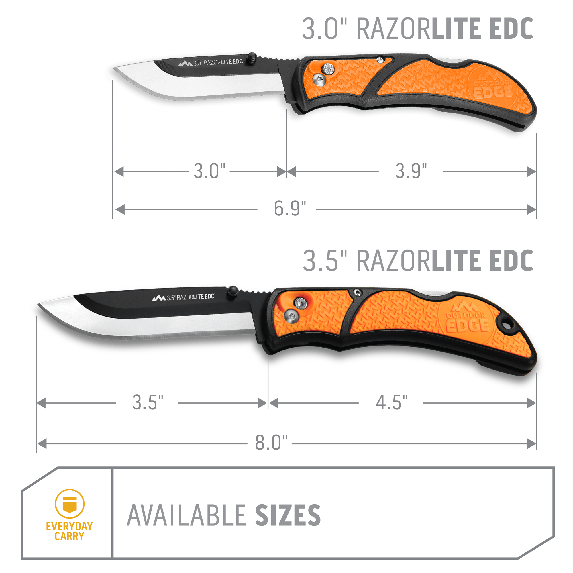 Outdoor Edge 3.5 RazorSafe Replacement Sharp-Point Knife Blades, 24 Piece  Value 743404201955