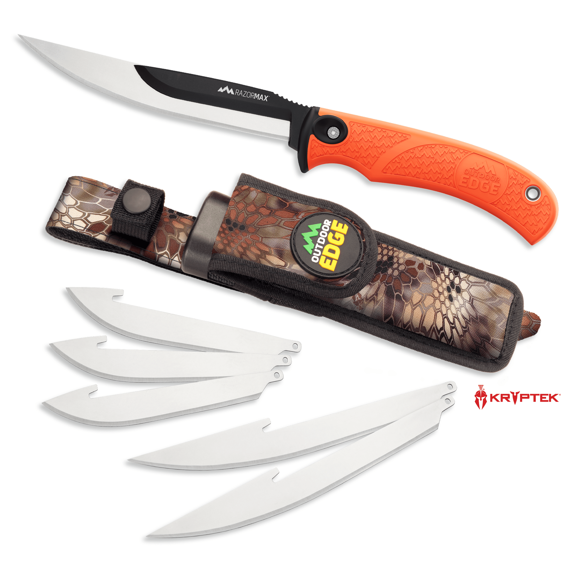 Outdoor Edge Orange RazorMax Skinning Knife Product Photo 