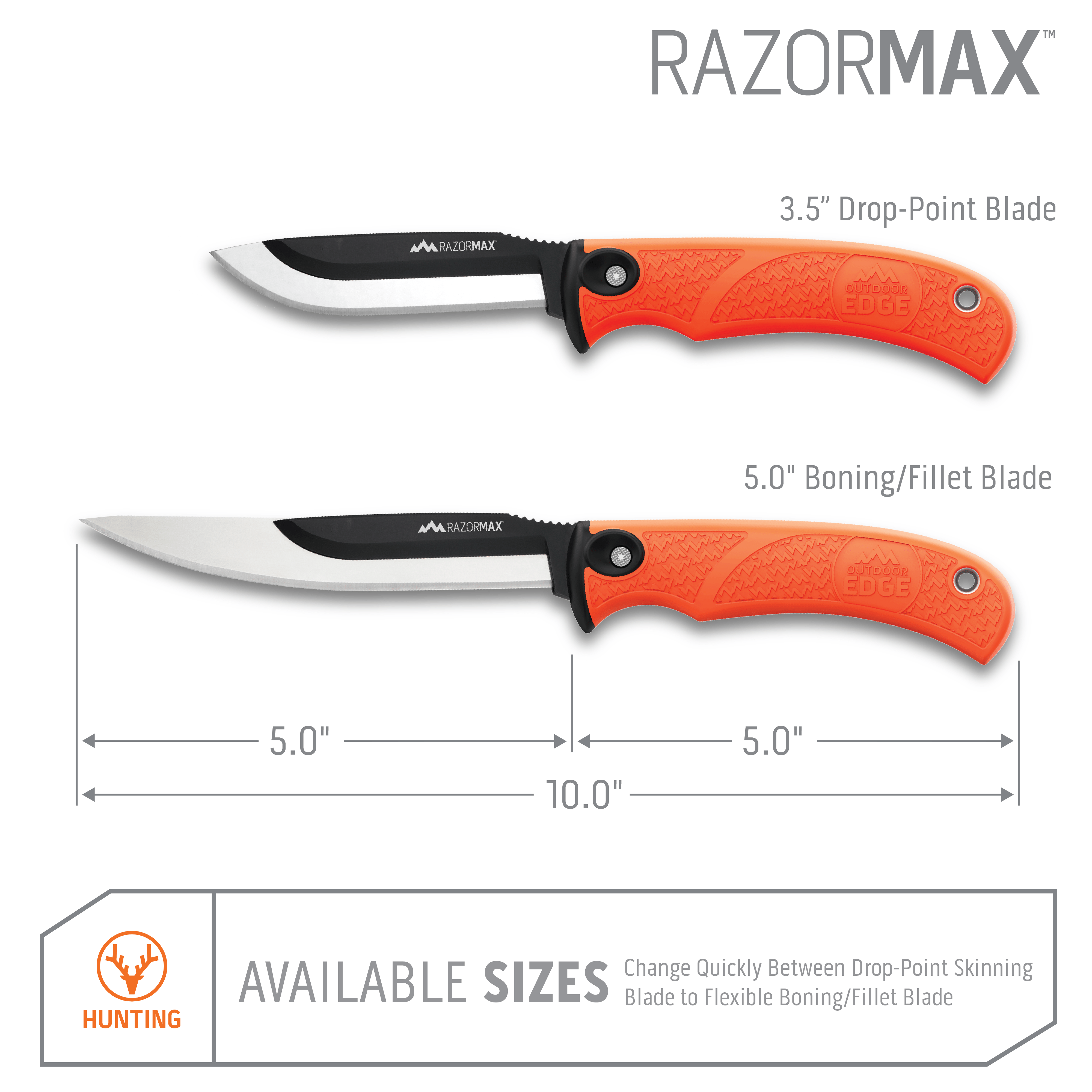 RazorMax™, Best Fixed Blade Replaceable Blade Hunting Knife
